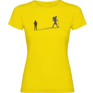 Kruskis Trekk Shadow Short Sleeve T-shirt Amarillo L Mujer