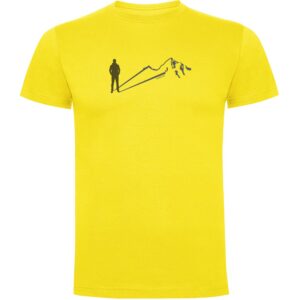 Kruskis Mountain Shadow Short Sleeve T-shirt Amarillo L Hombre
