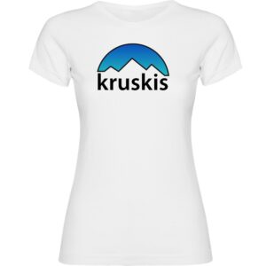 Kruskis Mountain Silhouette Short Sleeve T-shirt Blanco S Mujer