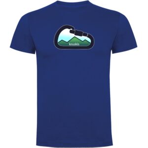 Kruskis Mountain Carabiner Short Sleeve T-shirt Azul L Hombre