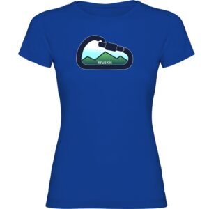 Kruskis Mountain Carabiner Short Sleeve T-shirt Azul M Mujer