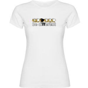 Kruskis Be Different Trekk Short Sleeve T-shirt Blanco S Mujer