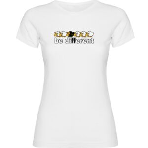 Kruskis Be Different Climb Short Sleeve T-shirt Blanco M Mujer