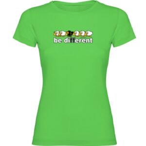 Kruskis Be Different Climb Short Sleeve T-shirt Verde L Mujer