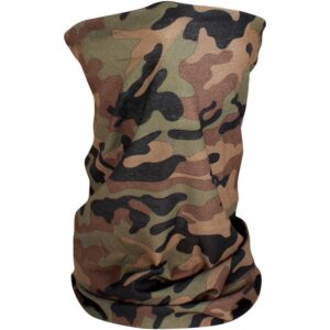 Zan Headgear Motley Fleece Lined Reversible Neck Warmer Verde Hombre