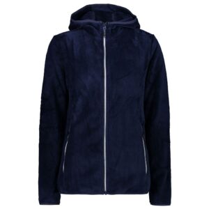 Cmp Jacket 38p1546 Hooded Fleece Azul 2XS Mujer