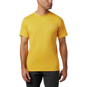 Columbia Zero Rules Short Sleeve T-shirt Amarillo M Hombre