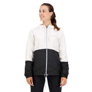 Columbia Flash Forward Windbreaker Jacket Blanco,Negro XL Mujer