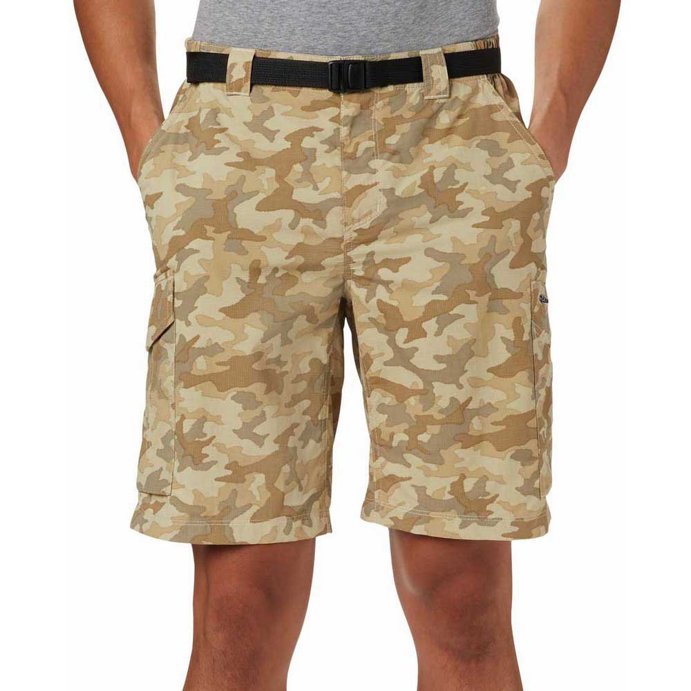 Columbia Silver Ridge Printed Cargo Shorts Beige,Verde 30 / 12 Hombre
