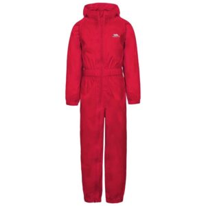Trespass Button Suit Rojo 24 Months-3 Years
