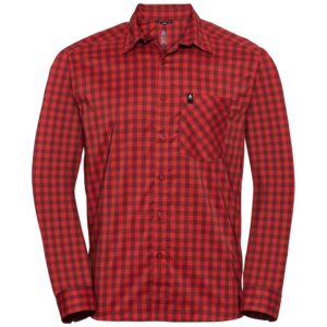 Odlo Mythen Lo Long Sleeve Shirt Rojo S Hombre