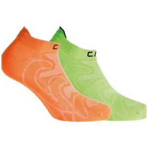Cmp 3i96874 Ultralight Pa Socks 2 Pairs Verde,Naranja EU 25-27 Niño