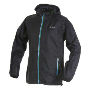 Cmp Rain Fix Hood 3x57624 Jacket Negro 5 Years Niño