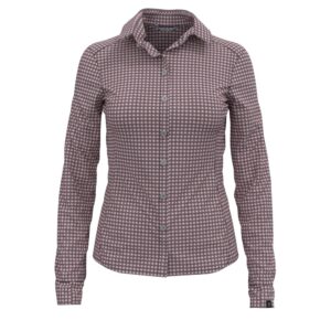 Odlo Kumano Check Long Sleeve Shirt Gris S Mujer