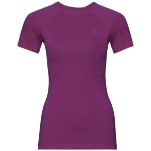 Odlo Performance Light Short Sleeve Base Layer Lila XL Mujer