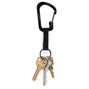 Nite Ize Slidelock Stainless Steel Carabiner Key Ring Negro