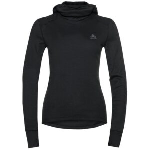 Odlo Active Warm Eco Long Sleeve Base Layer With Facemask Negro L Mujer