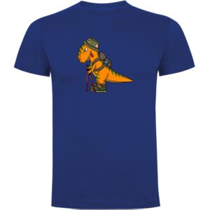 Kruskis Dino Trek Short Sleeve T-shirt Azul 3XL Hombre