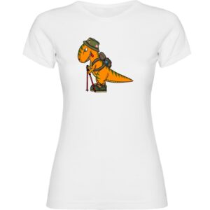 Kruskis Dino Trek Short Sleeve T-shirt Blanco XL Mujer