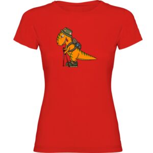 Kruskis Dino Trek Short Sleeve T-shirt Rojo XL Mujer