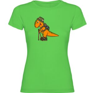 Kruskis Dino Trek Short Sleeve T-shirt Verde M Mujer