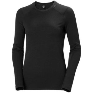 Helly Hansen Lifa Merino Midweight Crew Negro XL Mujer
