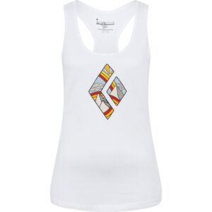 Black Diamond Rainbow Diamond Sleeveless T-shirt Blanco XL Mujer