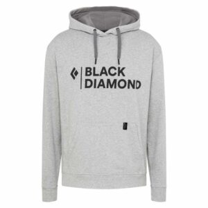 Black Diamond Stacked Logo Hoodie Gris XL Hombre