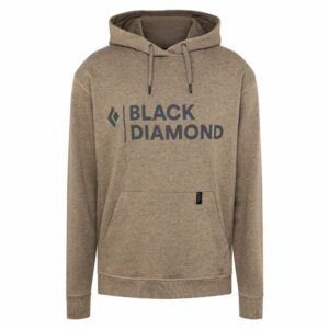 Black Diamond Stacked Logo Hoodie Marrón XL Hombre