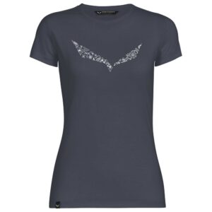 Salewa Solidlogo Dri-realease Short Sleeve T-shirt Azul S Mujer