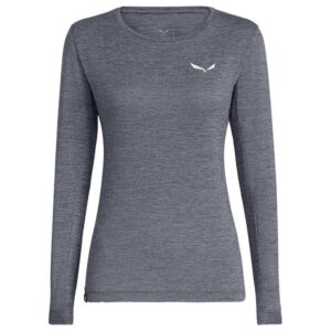 Salewa Puez Melange Dryton Long Sleeve T-shirt Azul L Mujer