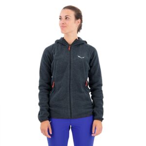 Salewa Nuvolo Polarlite Hooded Fleece Negro M Mujer