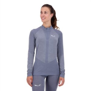Salewa Zebru Responsive Base Layer Azul XS Mujer