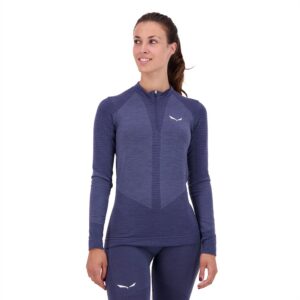 Salewa Zebru Responsive Base Layer Azul L Mujer
