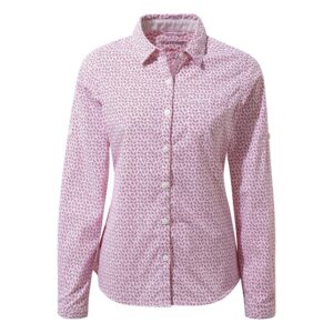Craghoppers Nosilife Gisele Long Sleeve Shirt Rosa 10 Mujer