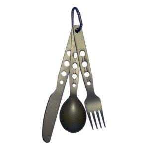Sea To Summit Alphaset Aluminium 3 Pieces Cutlery Set Negro
