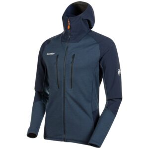 Mammut Eiswand Advanced Hooded Fleece Azul L Hombre