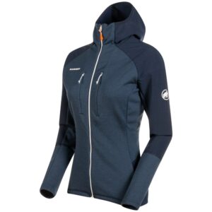 Mammut Eiswand Advanced Hooded Fleece Azul L Mujer