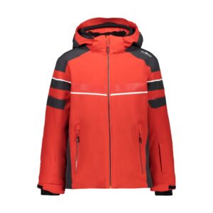 Cmp 30w0014 Snaps Hood Jacket Rojo 10 Years Niño