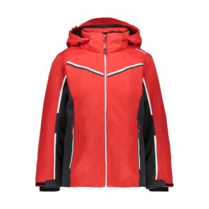 Cmp G Snaps Hood 30w0055 Jacket Rojo,Negro 3 Years Niño