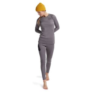 Burton Ak Baker Power Wool Long Sleeve Base Layer Gris M Mujer