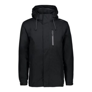 Cmp 30x9727 Rain Zip Hood With Ventilation Jacket Negro XL Hombre