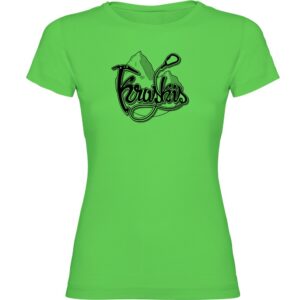 Kruskis Logo Climb Short Sleeve T-shirt Verde S Mujer