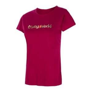 Trangoworld Watercolour Short Sleeve T-shirt Rosa XL Mujer