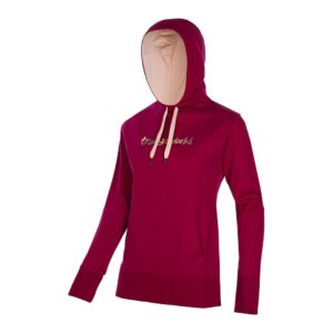 Trangoworld Watercolour Hoodie Rojo S Mujer