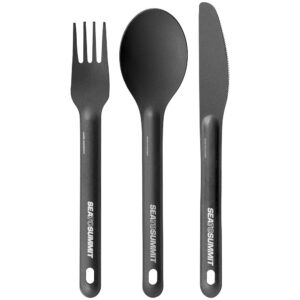 Sea To Summit Alphalite Set Knife+fork+spoon Negro