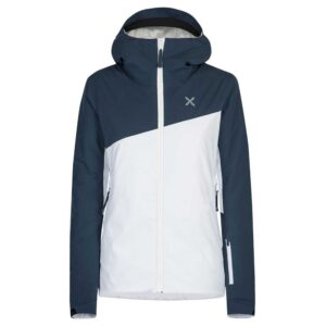 Montura Ski Hooded Fleece Blanco,Azul M Mujer