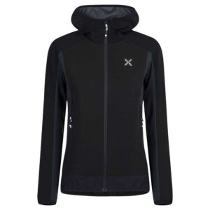 Montura Premium Wind Hooded Fleece Negro S Mujer