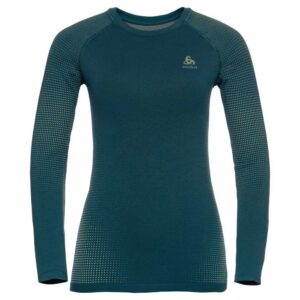 Odlo Top Crew Neck Performance Warm Ec Azul XL Mujer