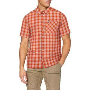 Odlo Nikko Check Lo Short Sleeve Shirt Rojo S Hombre